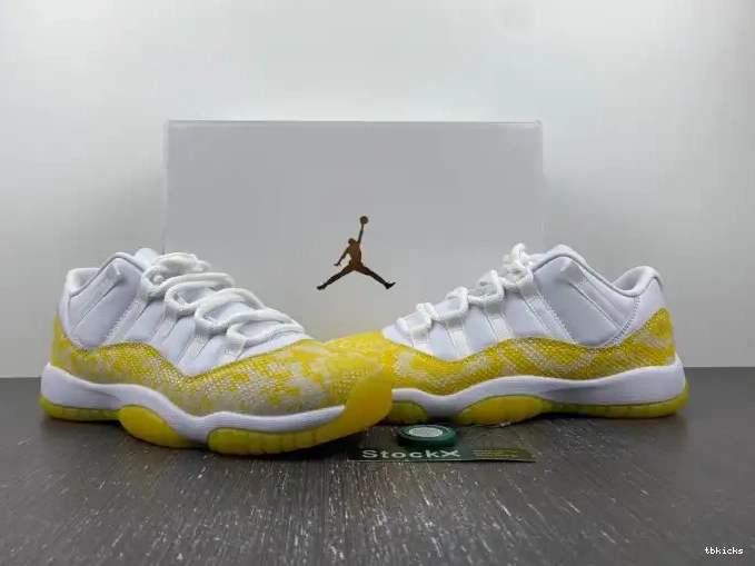 Cheap TB AH7860-107 Low WMNS Jordan Snakeskin Air 11 Yellow 0408